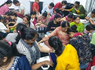 Women and girls enjoyed the vibrant Hariyali Teej festivities